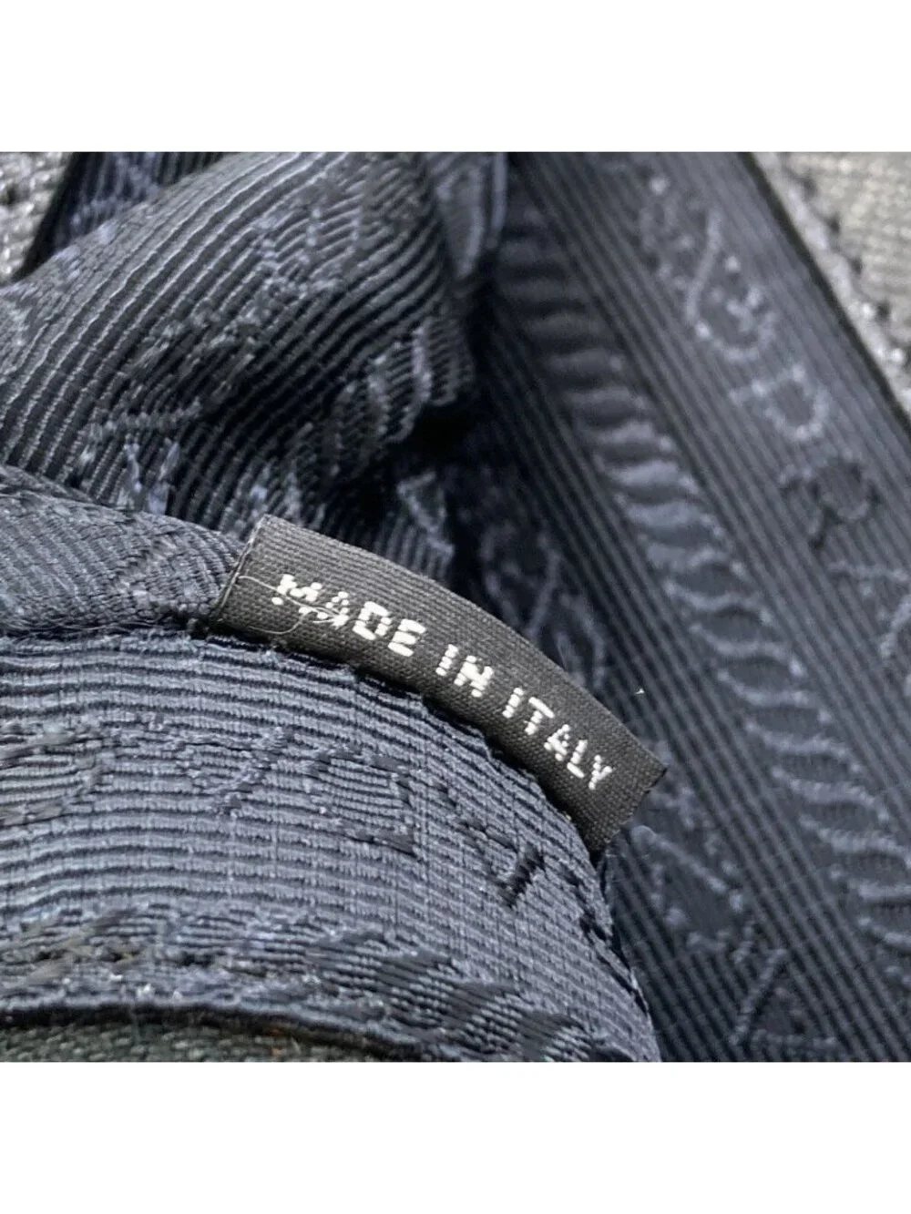 Prada Logo 2-Way Business Bag Nylon